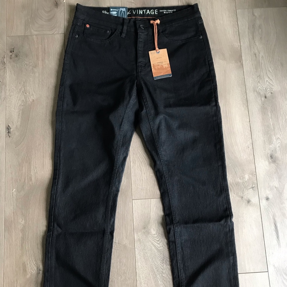 Black denim pants
